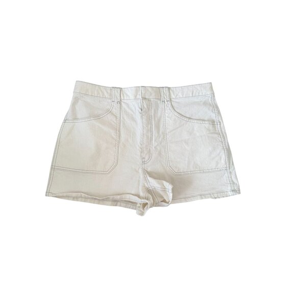 CLUB MONACO White Pocketed Denim Shorts Size 31 - Picture 2 of 6